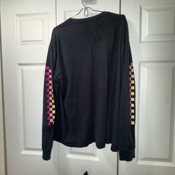 Disney Mickey Mouse Surfer Long Sleeve T Shirt Print Checkered - Picture 3 of 6